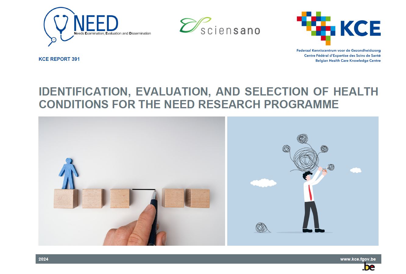 NEED : Identification, évaluation et sélection des conditions de santé pour le programme de recherche NEED