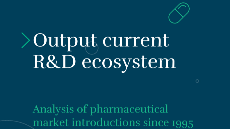 Output current R&amp;D ecosystem: Analysis of pharmaceutical market introductions since 1995